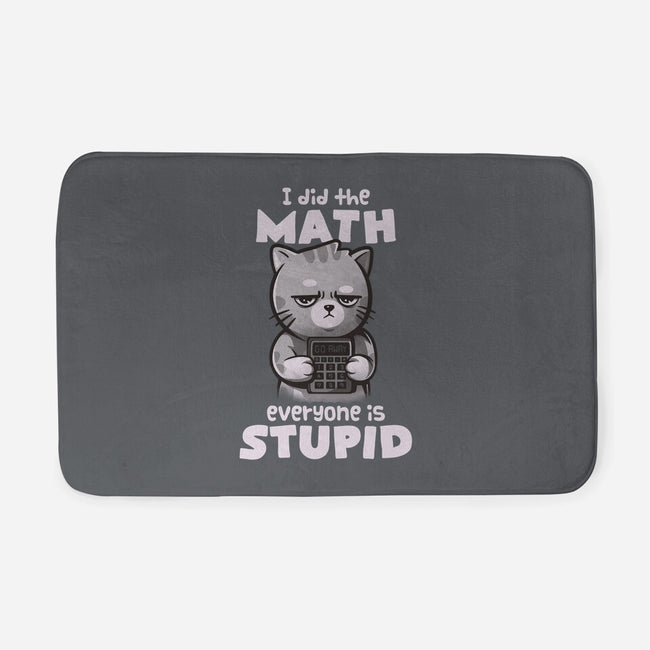 Math Cat-none memory foam bath mat-eduely