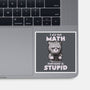 Math Cat-none glossy sticker-eduely