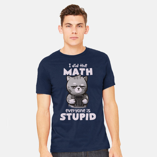 Math Cat-mens heavyweight tee-eduely