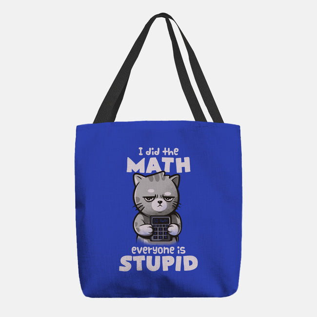 Math Cat-none basic tote-eduely