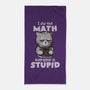 Math Cat-none beach towel-eduely