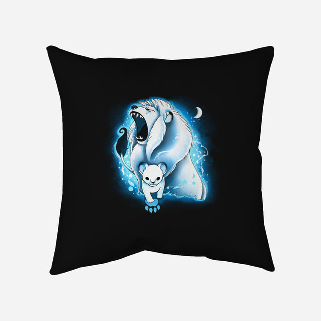 White Lion-none removable cover w insert throw pillow-Vallina84