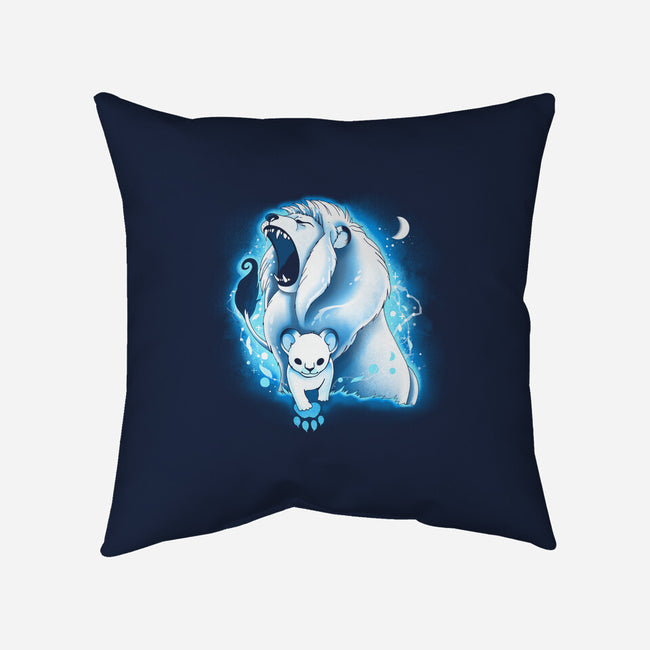 White Lion-none removable cover w insert throw pillow-Vallina84