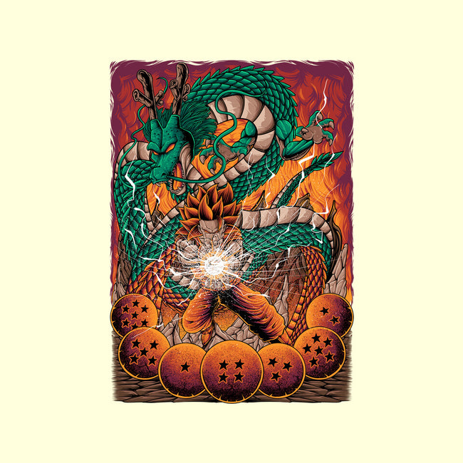 Goku X Shenlong-none glossy sticker-alanside