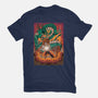 Goku X Shenlong-mens basic tee-alanside