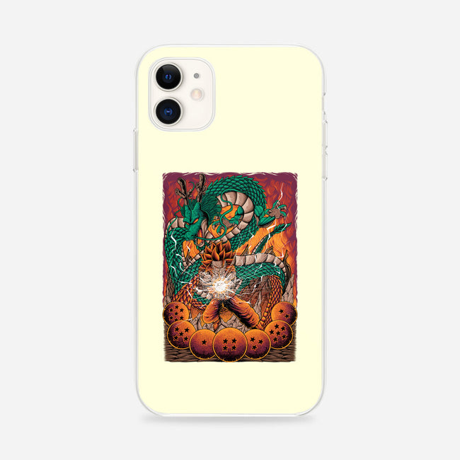 Goku X Shenlong-iphone snap phone case-alanside
