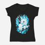 Water Unicorn-womens v-neck tee-Vallina84
