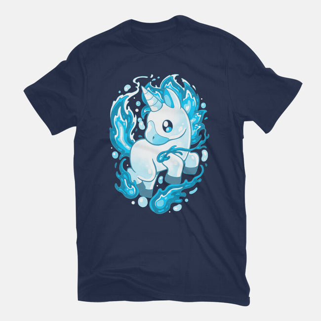 Water Unicorn-womens basic tee-Vallina84