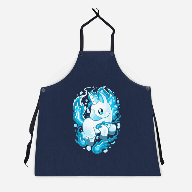 Water Unicorn-unisex kitchen apron-Vallina84