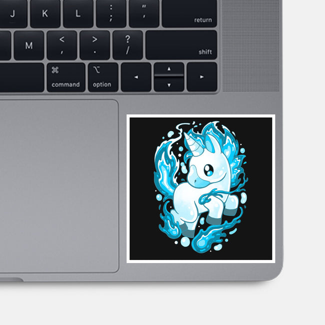 Water Unicorn-none glossy sticker-Vallina84