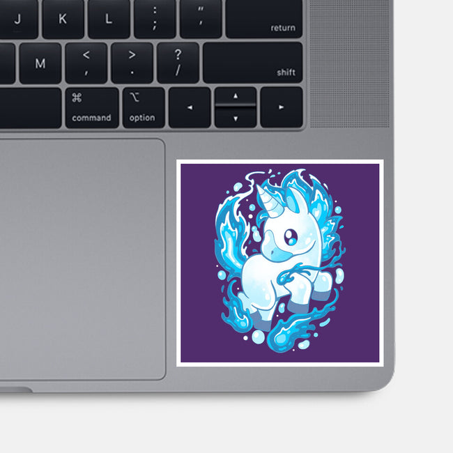 Water Unicorn-none glossy sticker-Vallina84