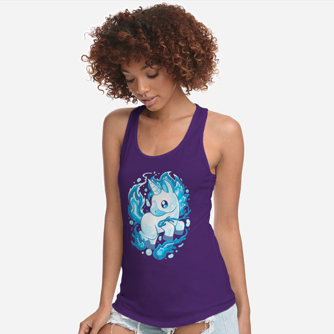 Water Unicorn-womens racerback tank-Vallina84