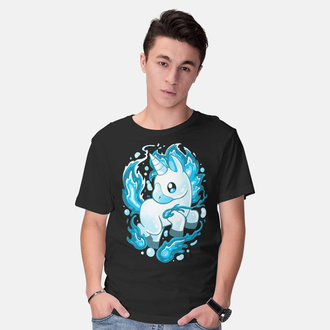 Water Unicorn-mens basic tee-Vallina84