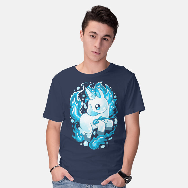 Water Unicorn-mens basic tee-Vallina84