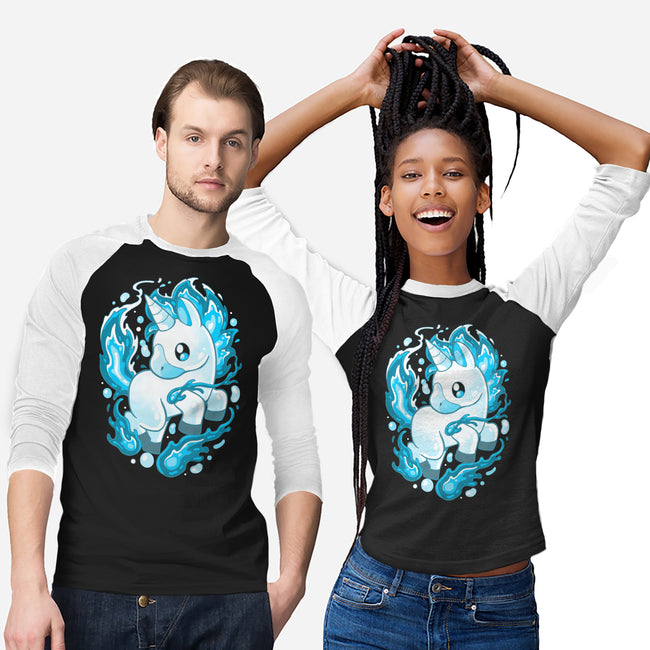 Water Unicorn-unisex baseball tee-Vallina84