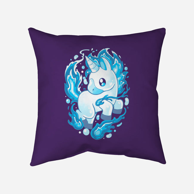 Water Unicorn-none removable cover w insert throw pillow-Vallina84