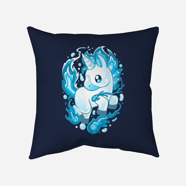Water Unicorn-none removable cover throw pillow-Vallina84