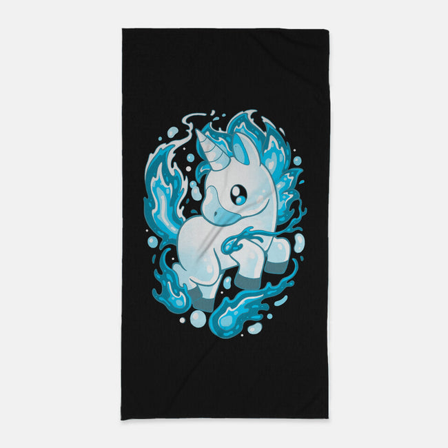 Water Unicorn-none beach towel-Vallina84