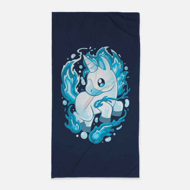 Water Unicorn-none beach towel-Vallina84