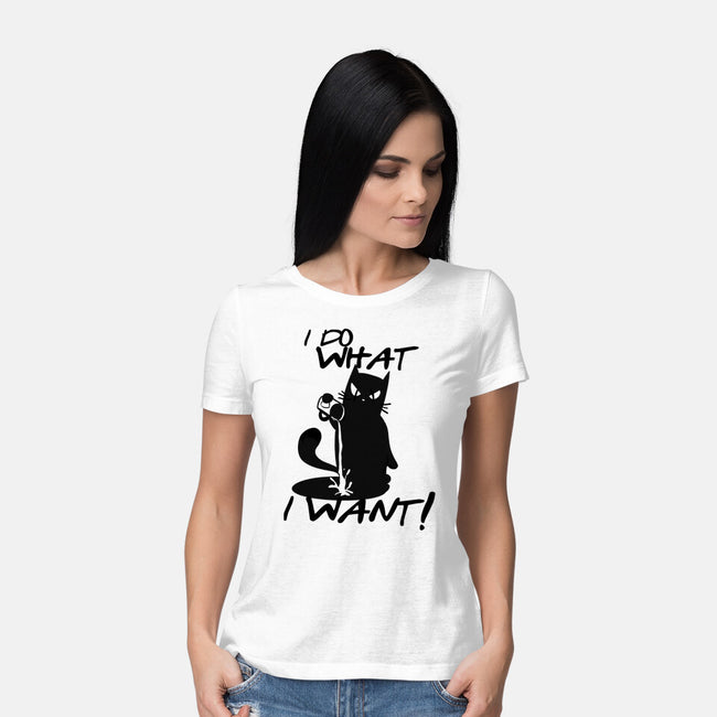 I Do What I Want-womens basic tee-fanfabio
