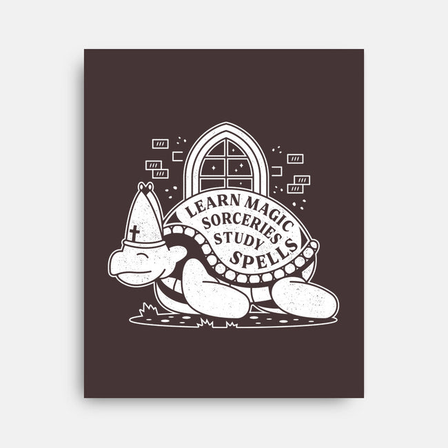 Pastor Turtle-none stretched canvas-Logozaste