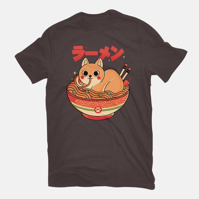Ramen Cat-womens basic tee-Douglasstencil
