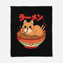 Ramen Cat-none fleece blanket-Douglasstencil