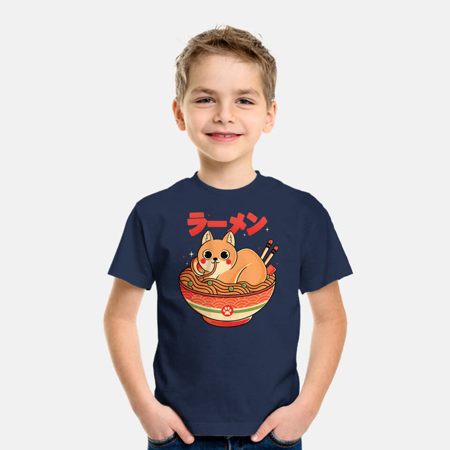 Ramen Cat-youth basic tee-Douglasstencil