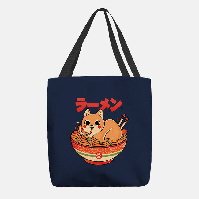 Ramen Cat-none basic tote-Douglasstencil