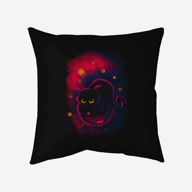 Floating Cat-none removable cover w insert throw pillow-erion_designs