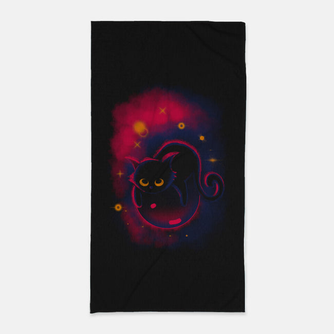 Floating Cat-none beach towel-erion_designs