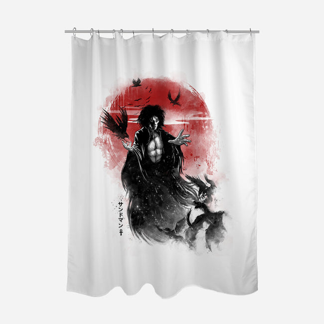 The Dreaming-none polyester shower curtain-Ionfox