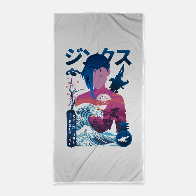 Impulsive Criminal-none beach towel-hirolabs