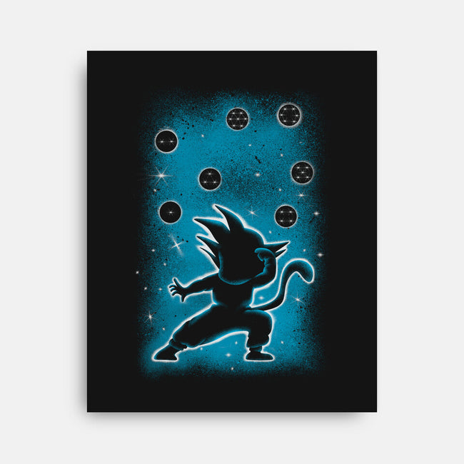 The 7 Dragon Balls-none stretched canvas-erion_designs