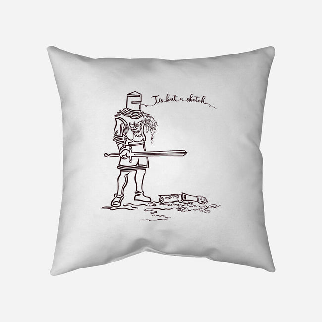 Tis But A Sketch-none removable cover throw pillow-kg07