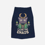 I Love The Chaos-dog basic pet tank-eduely