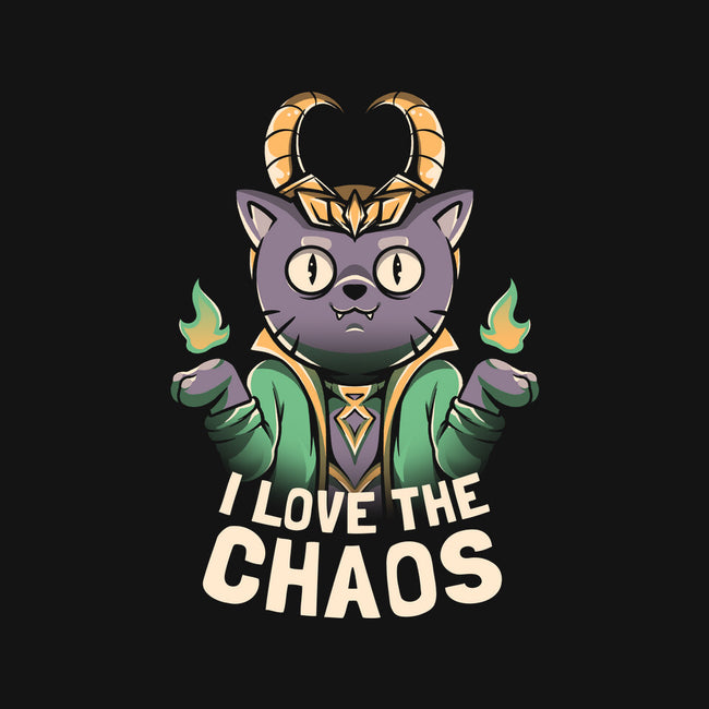 I Love The Chaos-dog basic pet tank-eduely