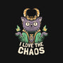 I Love The Chaos-cat basic pet tank-eduely