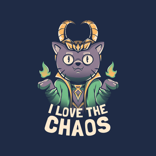 I Love The Chaos-dog basic pet tank-eduely