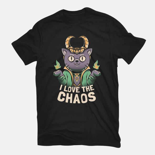 I Love The Chaos-womens basic tee-eduely
