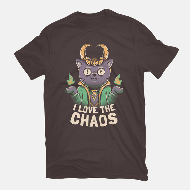 I Love The Chaos-womens basic tee-eduely