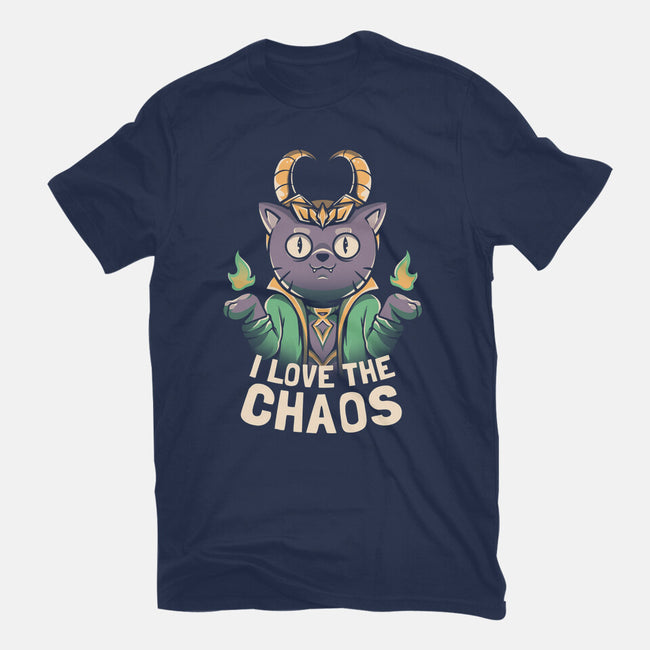 I Love The Chaos-womens fitted tee-eduely