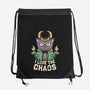 I Love The Chaos-none drawstring bag-eduely