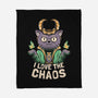 I Love The Chaos-none fleece blanket-eduely