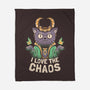 I Love The Chaos-none fleece blanket-eduely