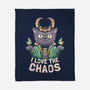 I Love The Chaos-none fleece blanket-eduely