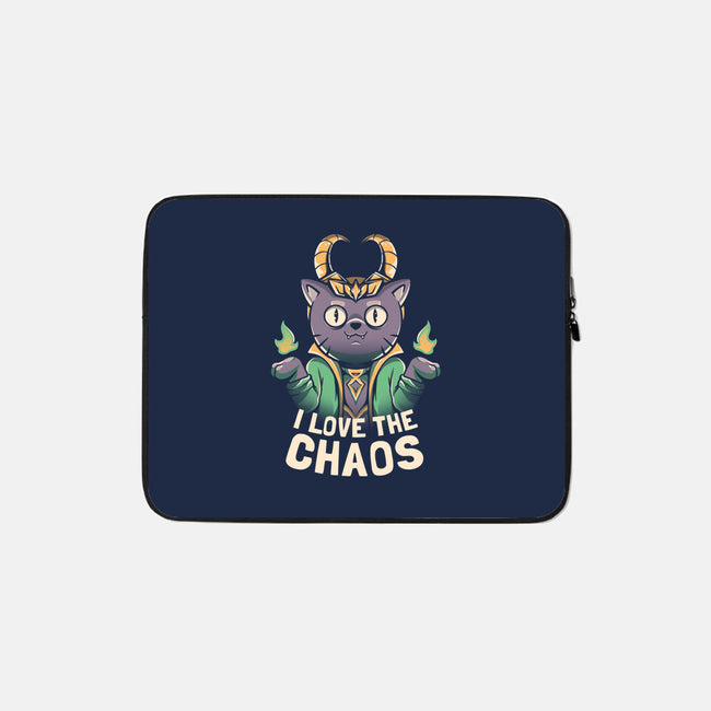I Love The Chaos-none zippered laptop sleeve-eduely