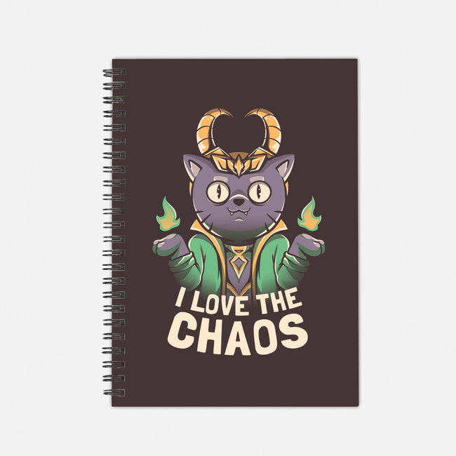 I Love The Chaos-none dot grid notebook-eduely