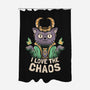 I Love The Chaos-none polyester shower curtain-eduely