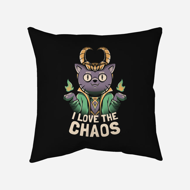I Love The Chaos-none removable cover throw pillow-eduely
